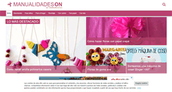 Desktop Screenshot of manualidadeson.com